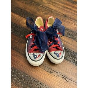 Converse Custom Houston Texans Low Top Sneakers, Women's Size 6